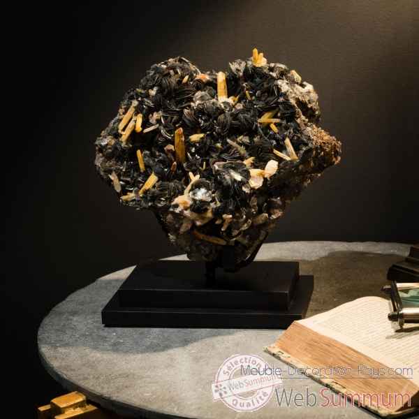 Fleurs d\'hematite sur quartz (10kg) - chine Objet de Curiosite -PUMI618