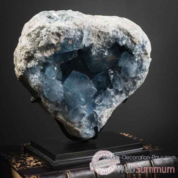Geode de celestite tres gros cristaux (7-10kg) Objet de Curiosite -PUMI907-1