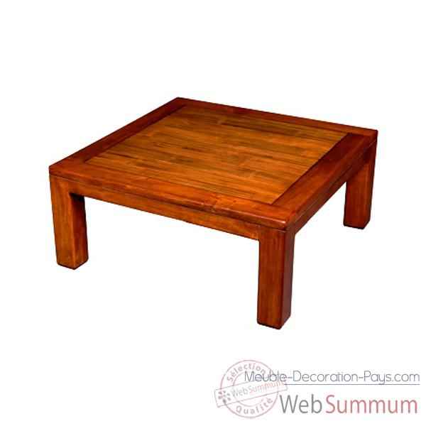 Table basse en bois cire fabrique en Indonesie Meuble d\'Indonesie -56776CI