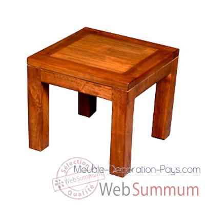 Table basse en bois cire Meuble d\'Indonesie -56784CI