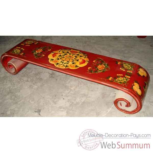 Table basse rouleau grand modele tibet style Chine -C0621