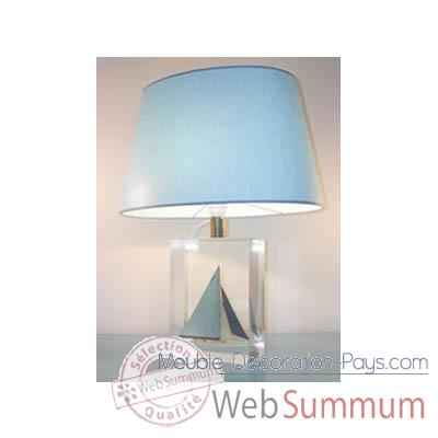 Moyenne Lampe Ovale Classe-J Bleu Clair Abat-jour Ovale Bleu Clair-124