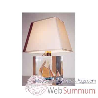 Petite Lampe Trapeze Thonier Gx Abricot Abat-jour Trapeze Beige-117