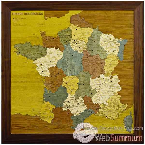 Carte de France des régions Creartion -France