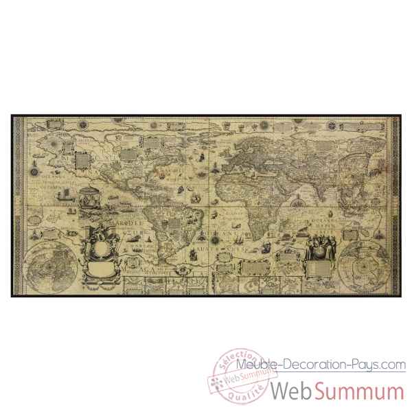 Carte murale monde antique Decoration Marine AMF -MC819