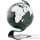 Globe gographique ART-LINE non lumineux - modle Onyx en Anglais - sphre 30 cm en verre acrilyque-AT713002