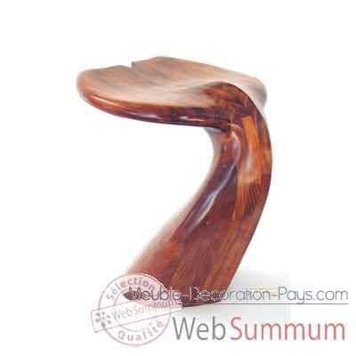 Tabouret de table - Queue de baleine en bois de Rauli - Hauteur 50 cm - LAST-MQU050-R