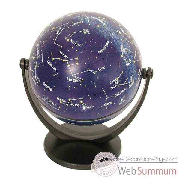 Mini-Globe géographique Stellanova non lumineux- modèle classique en Latin - sphère 10 cm tournante basculante étoiles-SLETOILES