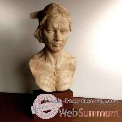 Buste de femme maori Objet de Curiosite -SCU004