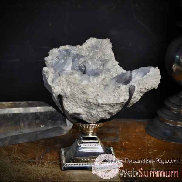 Geode de celestite mm Objet de Curiosite -PUMI329-2