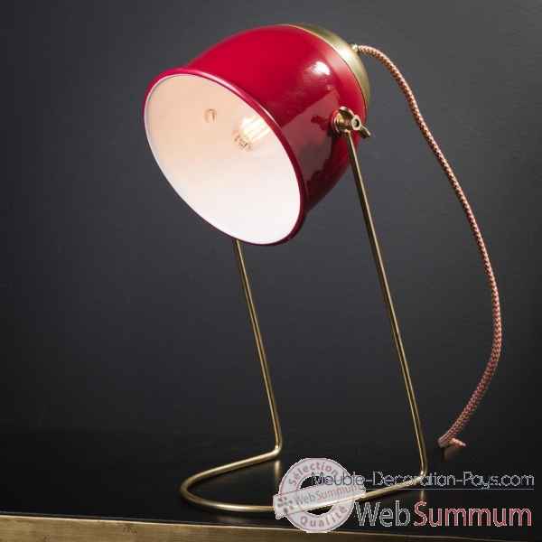 Lampe de bureau rouge Objet de Curiosite -LU173