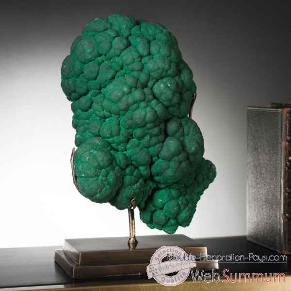 Malachite concretionnee (congo) Objet de Curiosite -PUMI840-2