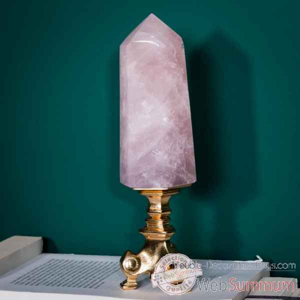 Pointe polie quartz rose gm (env 700g) Objet de Curiosite -PUMI865-5