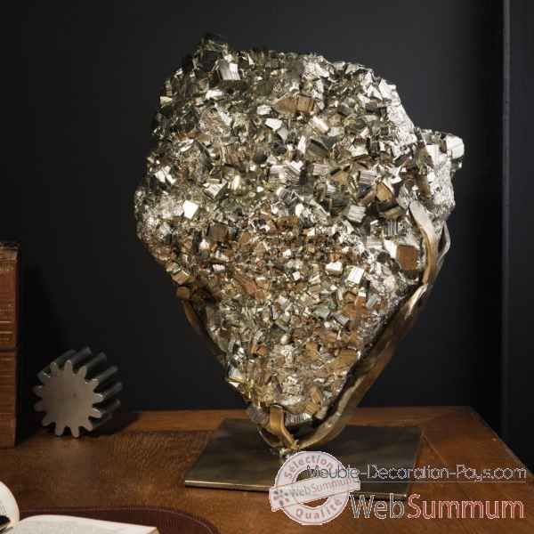 Pyrite cubique 40kg Objet de Curiosite -PUMI730