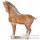 Sculpture cheval tang vernissé couleur ocre artisanat Chine -cer014-o