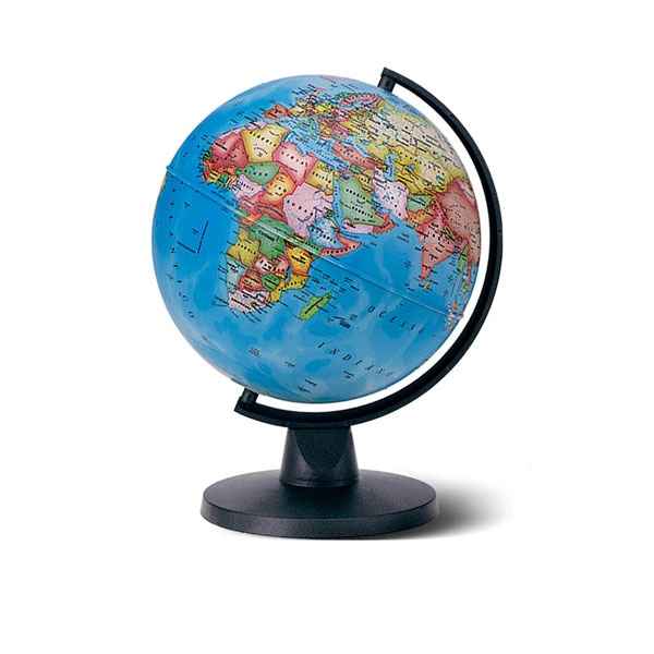 Globe Aries Pol - Globe géographique non lumineux - Cartographie politique - diam 16 cm - hauteur 22 cm