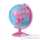 Globe Pink - Globe géographique lumineux rose - Cartographie politique - diam 25 cm - hauteur 36 cm