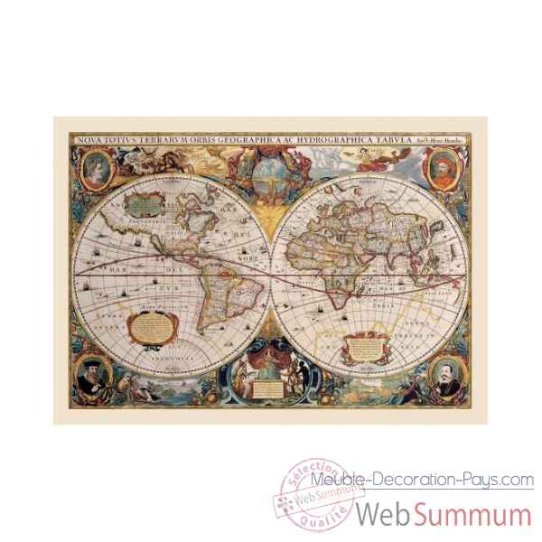 Carte avec anciens explorateurs Zoffoli -Art.3181